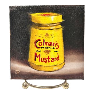 Original Colman’s Mustard Still Life Painting by Jane Palmer For Sale