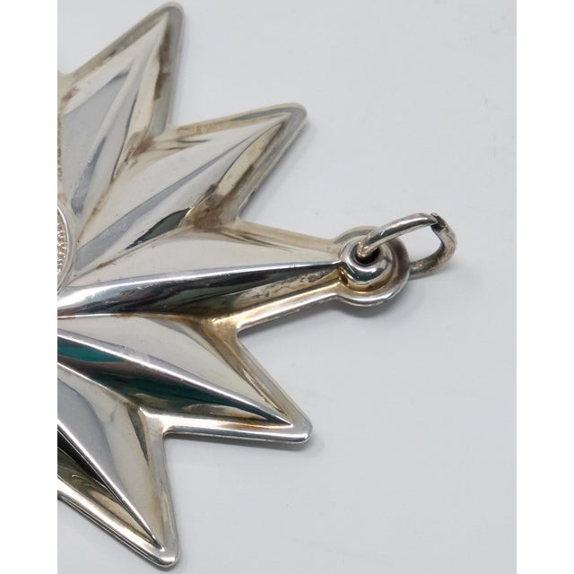 Lunt Silver 1999 Lunt Sterling Spiral Star Ornament For Sale - Image 4 of 10