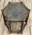 Vintage Hexagonal Rattan and Woven Wicker Side Table For Sale - Image 4 of 7