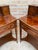 1940s Pair of Neoclassical Marquetry Bedside Tables With Drawers and Upper Compartment For Sale - Image 16 of 18