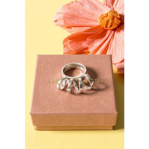 Mid-Century Modern Mid-Century Modern Silver Ring by Cecilia Johansson, 1974 For Sale - Image 3 of 7