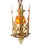 1920s Spanish Revival Foyer or Hallway Light With Original Gold Brass Finish #2615 For Sale - Image 13 of 18