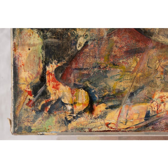 Pierre Henry, Faces, 1970s, Oil on Canvas For Sale - Image 13 of 17