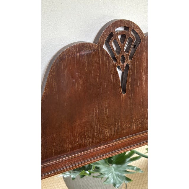 Antique Federal Mirror With Two Finials For Sale - Image 6 of 8