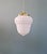 Art Deco Pendant Light in Pressed Molded Milk Glass, 1920s For Sale - Image 11 of 11
