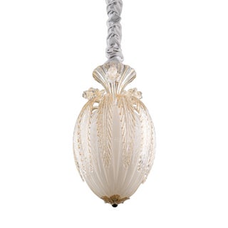 Art Deco Murano Glass Art Stained Lantern by Archimede Seguso for Seguso, 1950s For Sale