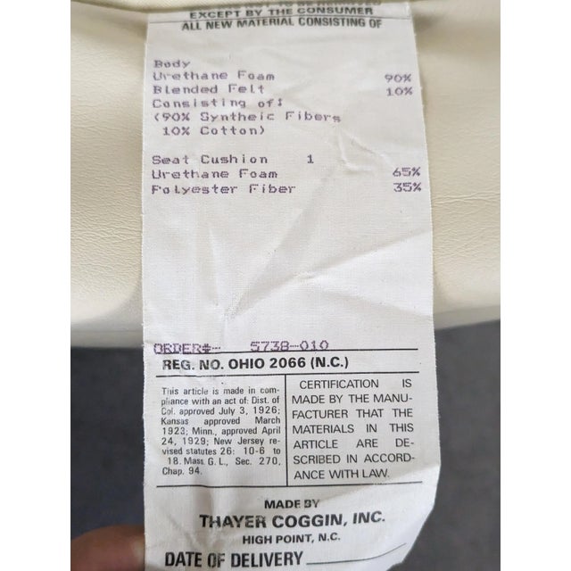 1970s Leather Tilt Swivel Lounge Chairs by Milo Baughman for Thayer Coggin - Set of 2 For Sale - Image 12 of 12