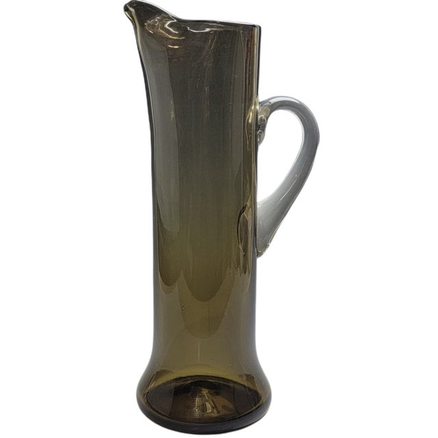 Bischoff #719 Charcoal Glass Pitcher, 1959 Catalog Color 14.5" For Sale - Image 12 of 13