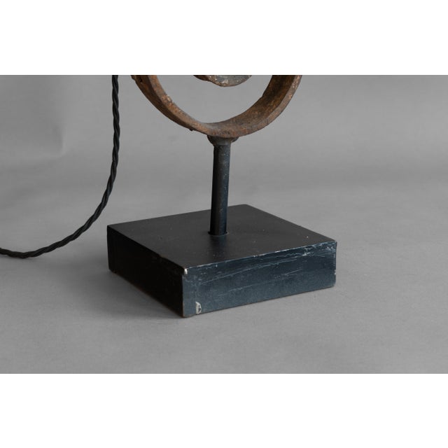 Black Antique Quaver Table Lamp, 1900 For Sale - Image 8 of 9