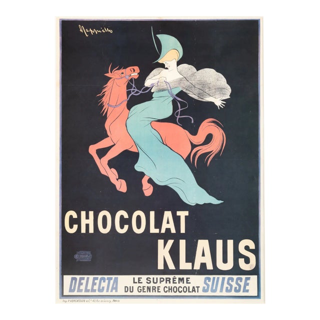Advertising Poster by Chocolat Klaus, 1960s For Sale