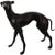 Metal Vintage Hollywood Regency Bronze Whippet Sculpture For Sale - Image 7 of 7