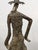Sculpture Materials MCM Mixed Media Sculpture Art Figure Statue in Long Dress Garb With Hat and Long Hair For Sale - Image 7 of 12