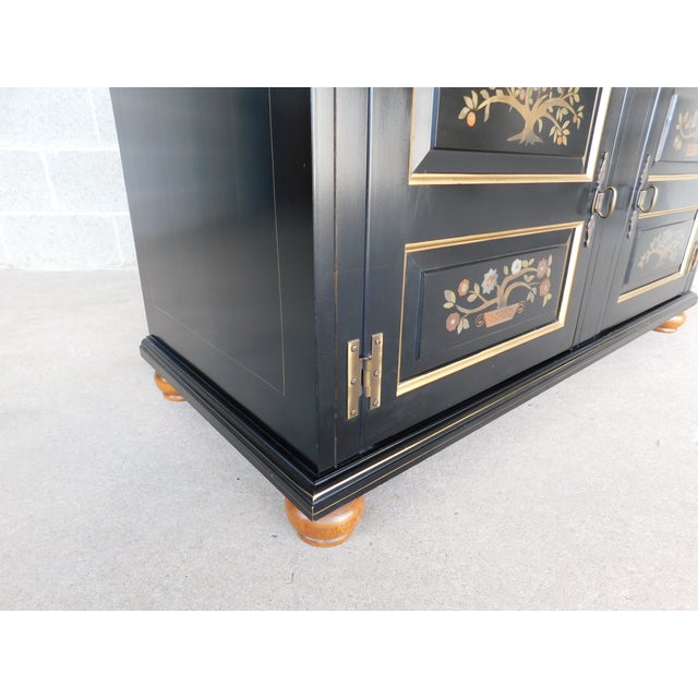 Black Albert M Lock 1776 Early American Server 46w For Sale - Image 8 of 18