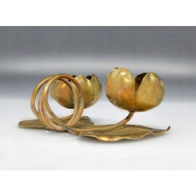 Vintage Bronze Candleholder, Germany, 1920s For Sale - Image 4 of 4
