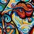 This is a one-of-a-kind original abstract cubist portrait by San Diego artist, Alexander Arshansky. Its dimensions are...