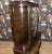 Wood Chippendale Curved Glass Display Cabinet in Walnut Burl Wood, 1930s For Sale - Image 7 of 16