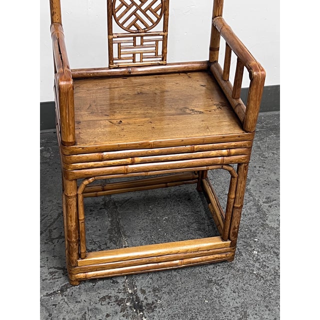 Late 19th Century Antique Chinese Bamboo Chair, Circa 1880 For Sale - Image 5 of 12