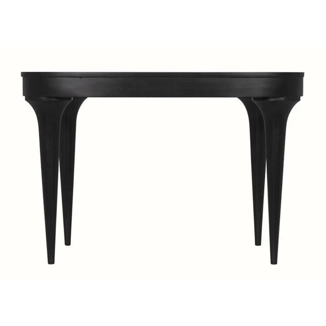 Masterfully minimalistic, this sleek Rennie desk is handcrafted with Mahogany wood and finished in hand rubbed black.