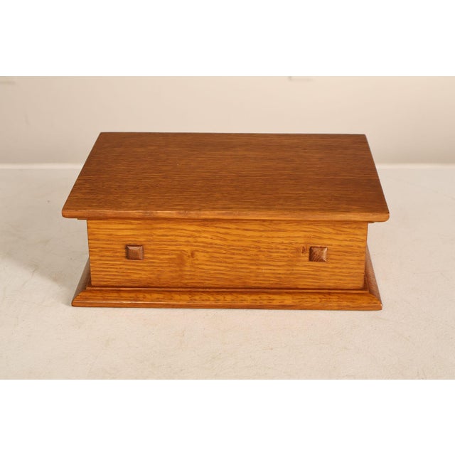 Stickley Mission Collection Oak Desk Box For Sale - Image 12 of 18