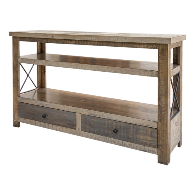 Logan Square 2 Drawer Console Table For Sale