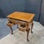 Queen Anne Late 20th Century English Burl Walnut Inlaid Cabriolet Leg 3 Drawer Lowboy For Sale - Image 3 of 10