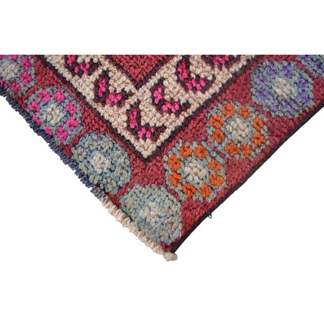 1970s Vintage Hand Knotted Runner Rug - 2′10″ × 13′5″ For Sale - Image 12 of 12