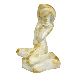 Jan Štursa, Melancholic Girl Sculpture, 1910, Plaster For Sale