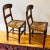 Brown Antique English-Style Bar Back Chairs — a Pair For Sale - Image 8 of 13