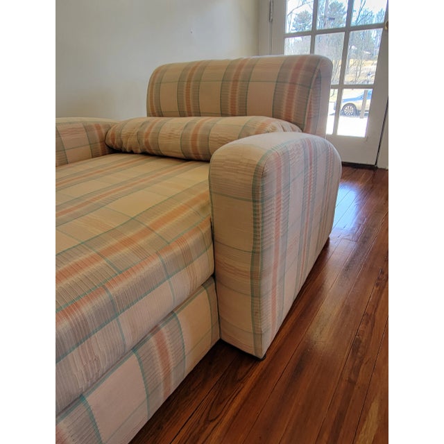 1980s 1980s Jay Spectre Steamer Chaise by Century Furniture For Sale - Image 5 of 10