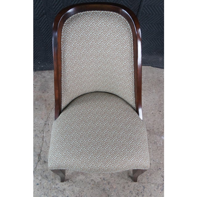 Wood Williams Sonoma French Art Deco Regency Style Cherry Dining Room Set For Sale - Image 7 of 17