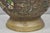 Brown Antique Japanese Champleve Cloisonne Enamel Bronze Twin Handle 14" Vessel Vase For Sale - Image 8 of 12
