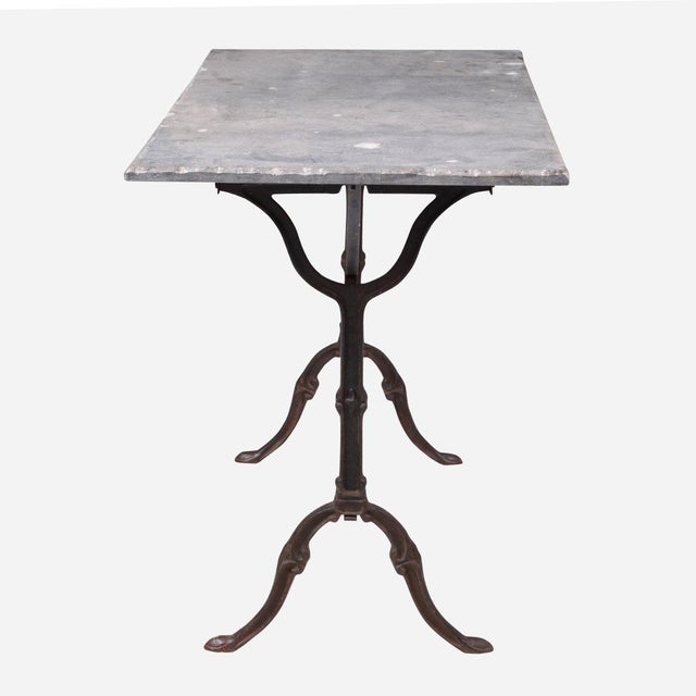 French Blue Stone Bistro Rectangle Table Chairish