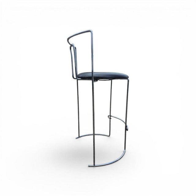 Black Leather Gaja Stools by Kazuhide Takahama for Simon Gavina, Set of 2 For Sale - Image 13 of 18