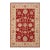 Classic Ziegler Red Ivory Hand-Knotted Wool Rug - 3'3'' X 4'10'' For Sale