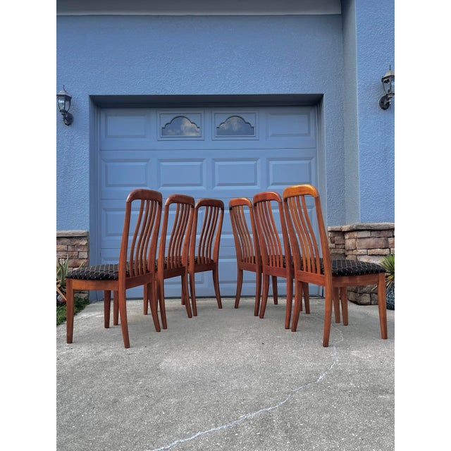 Mid 20th Century Danish Mid Century Modern Style Dining Chairs | Set of Six in Benny Linden Style For Sale - Image 5 of 12