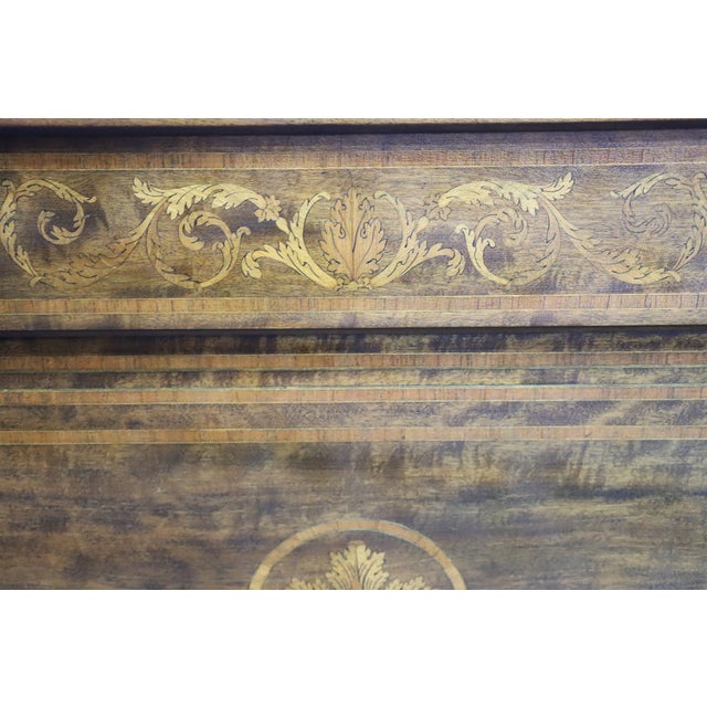 Aimone Mahogany & Satinwood Single Bed/Pair For Sale - Image 4 of 11