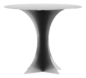 T-01 Silver Stainless Steel Metal Dining Table by Kwaku Boateng