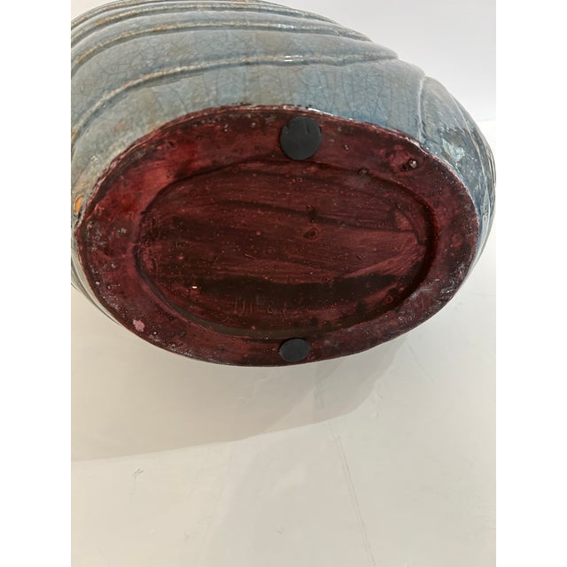 Large Ceramic Grey Nautilus Shell Sculpture For Sale - Image 12 of 12
