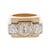 Mid-Century Modern Mid 20th Century Retro French Gia 2.28 Carat Old Mine Cut Diamond 18k Yellow Gold Tank Ring, Size 4 For Sale - Image 3 of 6