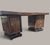 French Art Deco Makassar Study with Crescent-Shaped Desk, 1930, Set of 2 For Sale - Image 4 of 10