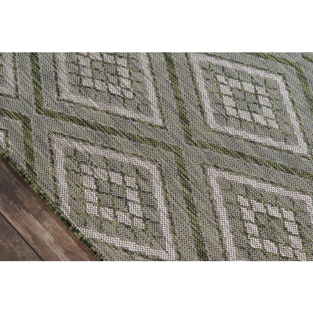 Contemporary Madcap Cottage Lake Palace Rajastan Weekend Green Indoor/Outdoor Area Rug 3'11" X 5'7" For Sale - Image 3 of 6