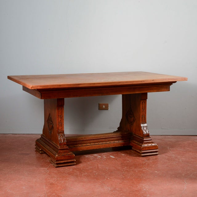 Art Deco Table with Wood Extensions For Sale - Image 17 of 18