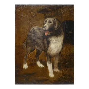19th Century English Dog Portrait Painting