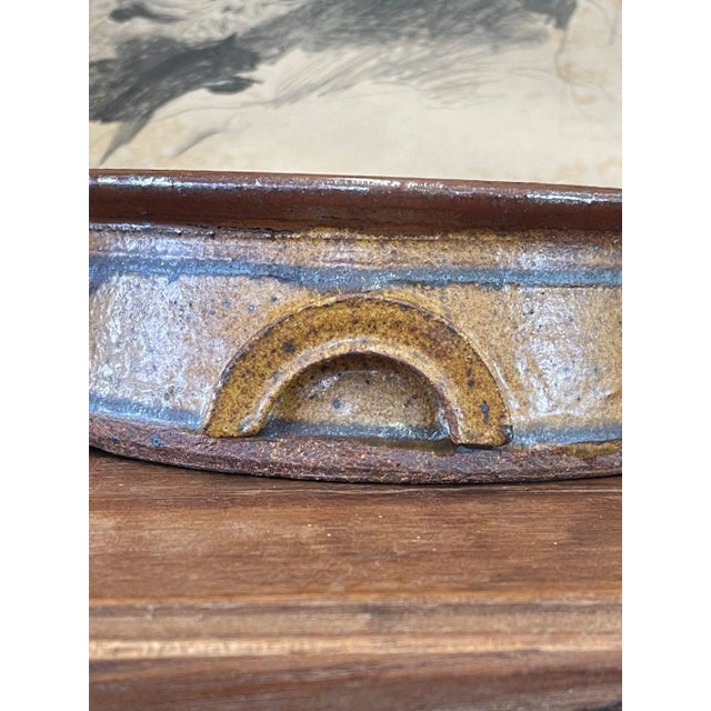 1970s Speckled Stoneware Bowl For Sale - Image 4 of 9