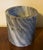 Mid-Century Italian Gray Marble Cylindrical Brush Pot or Wine Cooler Bottle Coaster For Sale - Image 11 of 12