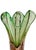 Large 1960's Asymmetrical Green and Gentle Pink Art Glass Vase, Josef Hospodka for Chrisbska For Sale In Tampa - Image 6 of 12