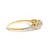 Envelop your promise in the celestial sparkle of this 10K yellow gold ring, where elegance swirls into a symphony of light...