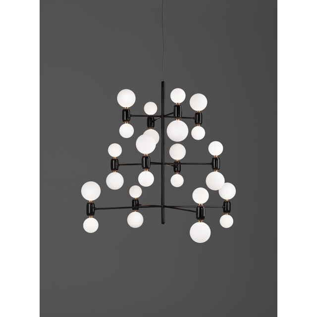 Golden Aballs Chandelier 12 by Parachilna For Sale - Image 8 of 9