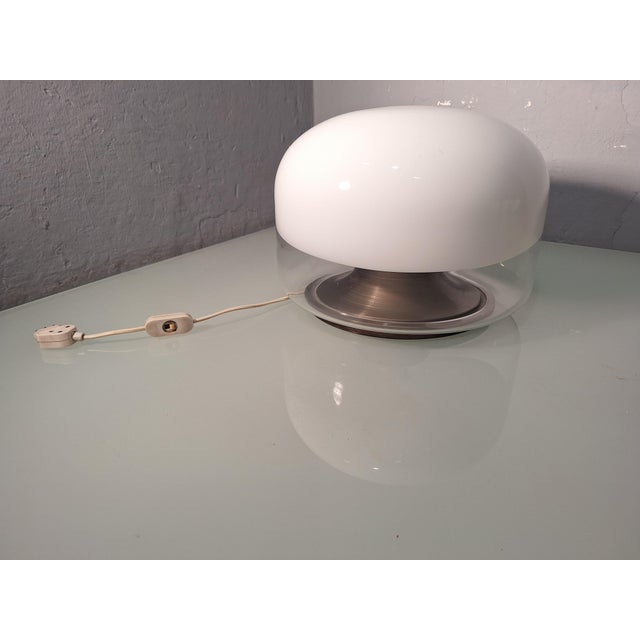 Silver Table Lamp by Roberto Pamio for Leucos, 1960s For Sale - Image 8 of 13