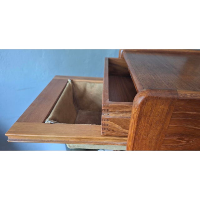 Multifunction Teak Serving Bar Cart from Vildbjerg Møbelfabrik, Denmark, 1960s For Sale - Image 4 of 15